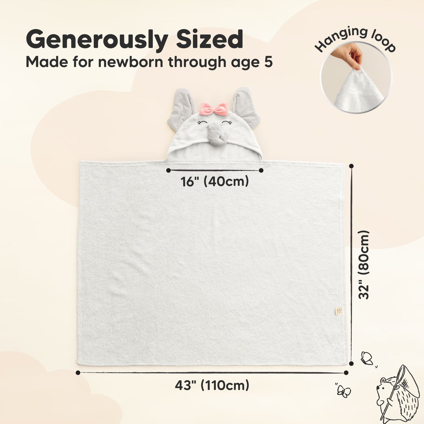 PlayPals Hooded Towel