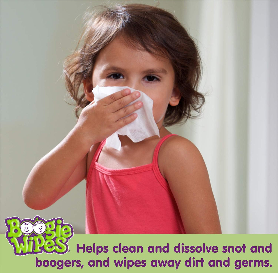Gentle saline wipes for stuffy noses