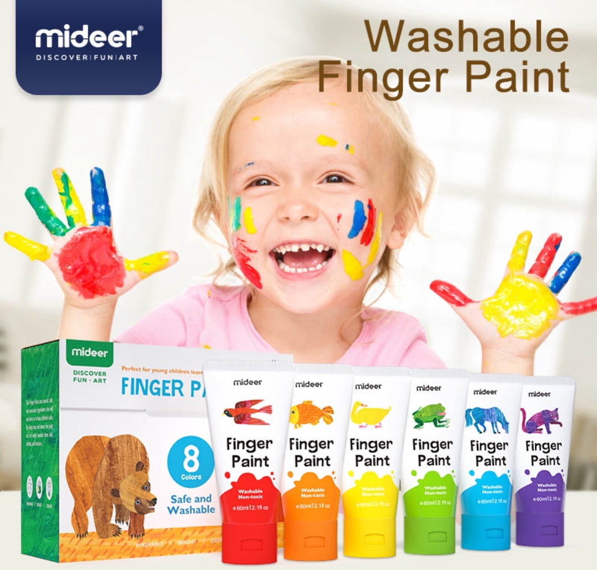 Finger paint - 8 colors