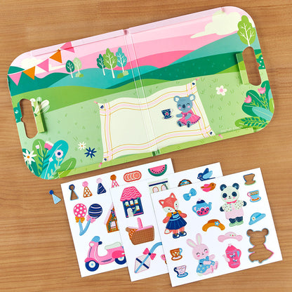 Magnetic playset - picnic