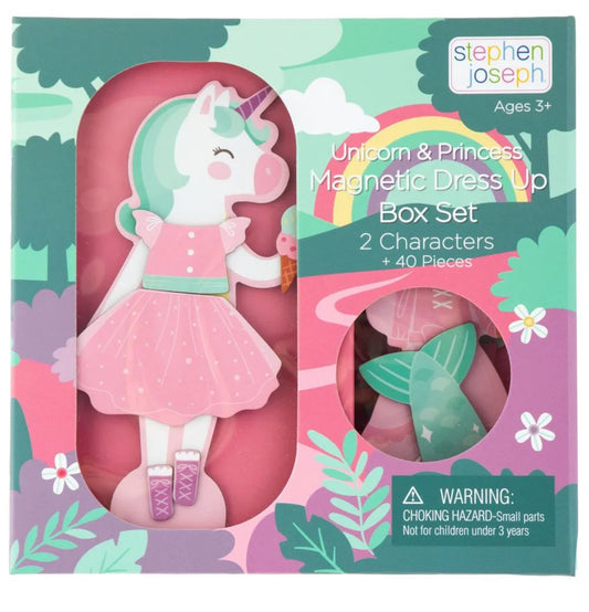 Magnetic dress up doll - unicorn & princess