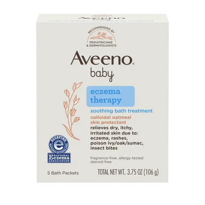 Aveeno Baby Eczema Therapy Soothing Bath Treatment - 5 packets