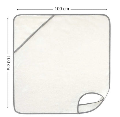 Apron towel with piping