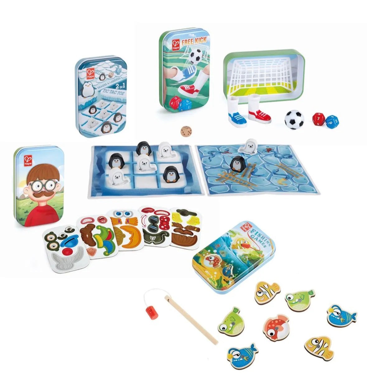 Games travel set - 4 pcs