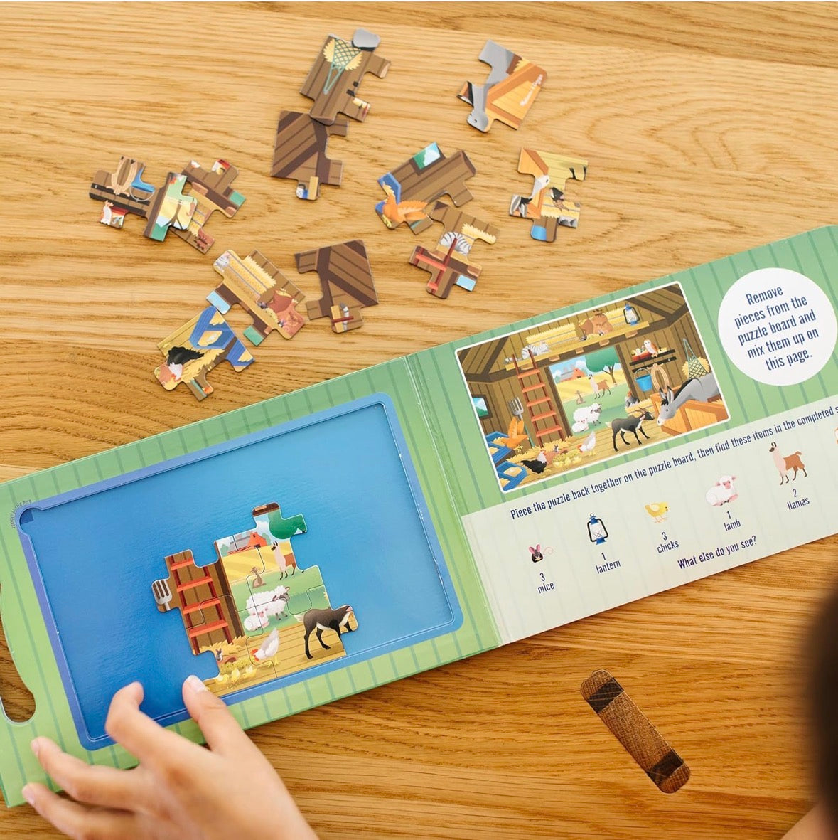 Take-along jigsaw puzzle - farm